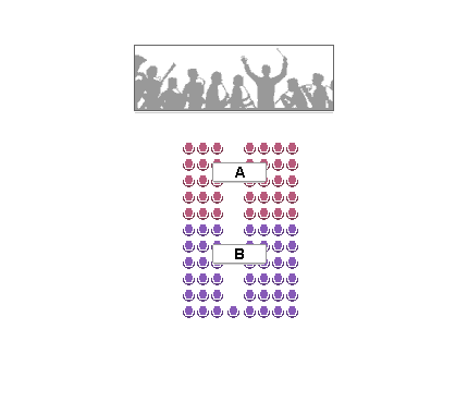 Sitzplan (symbolisch)